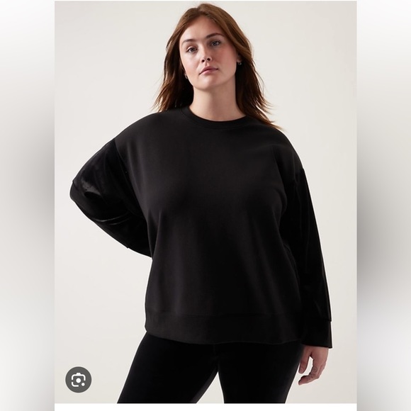 Athleta Retroplush Crewneck Velvet Sweatshirt - Picture 3 of 10